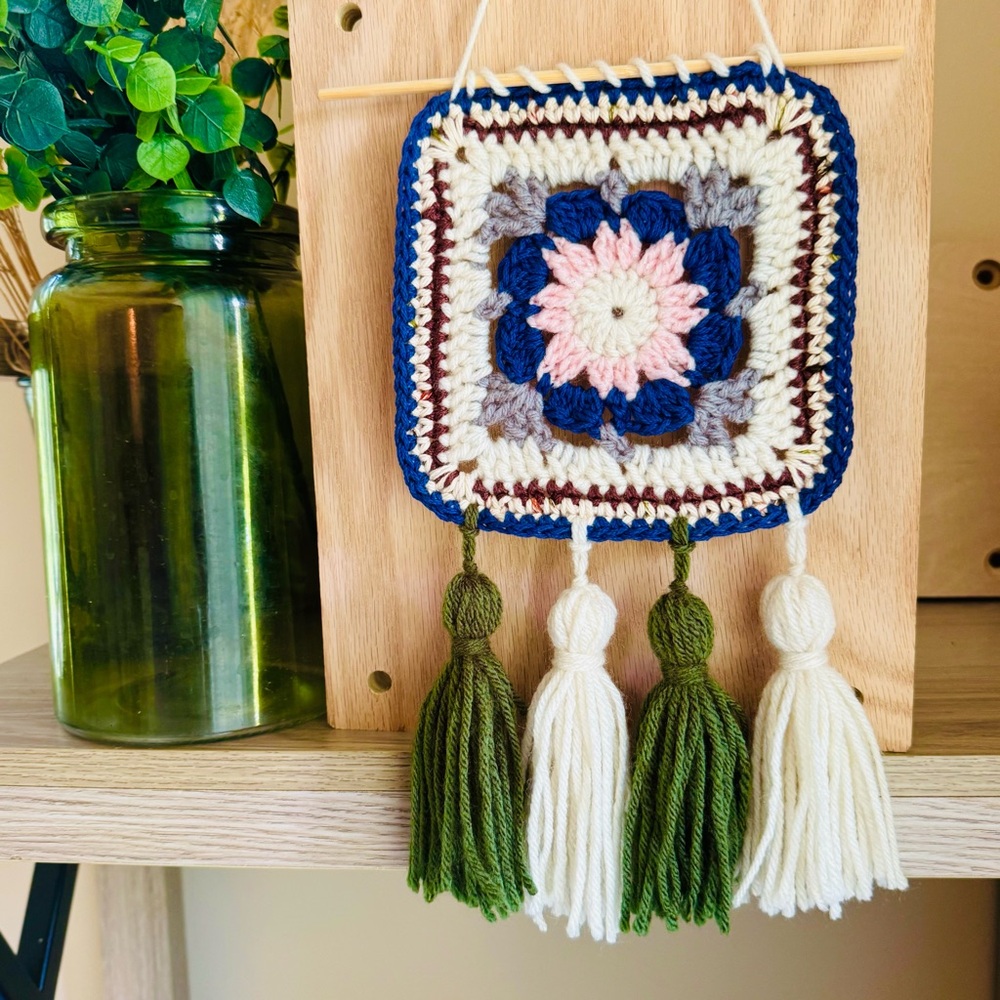 🌿 Hand-Crocheted Wall Hanging | Premium Nursery Decor